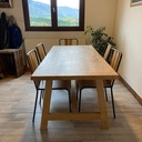 Table à manger en frêne