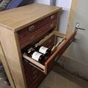 Armoire ,tiroirs pour bouteille de vin