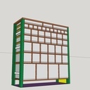 Meuble tipe apothicaire 44 tiroirs