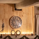 Habillage de cheminée en érable