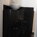 Petit meuble lave main pour wc