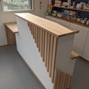 Banque d'accueil pour cabinet vétérinaire