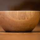 Bols tournés, hêtre et chêne d'amérique