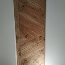 Porte coulissante en orme