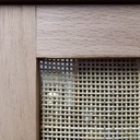 Meuble télé avec portes cannées