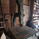 Machines menuiserie anciennes – scie à ruban + combinée Pierre-Bénite – atelier complet