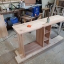 Meuble télé avec emplacement pour caisson bar roulant!