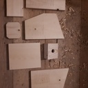 Nichoir avec toit en ardoise