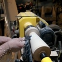 Un nautile en bois au tour