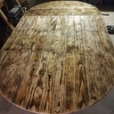 Table ronde avec rallonges