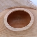 Boite à bijoux en Frêne avec fleuron en Sipo