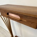 Console "éventail", noyer et chêne