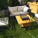 Table basse salon de jardin