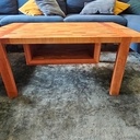 Table basse en chêne et sapelli
