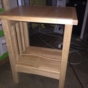 Table de nuit en chêne