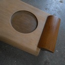 Petit nettoyage d'un plateau chiné dans un vide-grenier