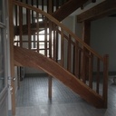 Escalier chêne brun
