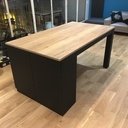 Ilot central - table extensible pour cuisine ouverte