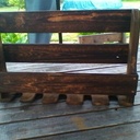 Porte bouteilles et verre à pieds