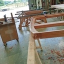 Fenêtre simple cintré plan et élévation