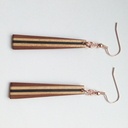 Boucles d'oreilles en bois