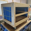 Meuble pour scie sur table.