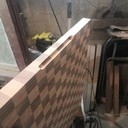 Planche à découper en bois de bout