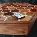 Table basse hexagonale