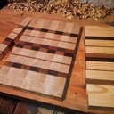 Planche à découper en bois de bout