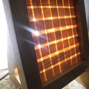 Lampe en bois tissé