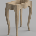 Petite Table Louis XV - Pieds en couteau 5 faces