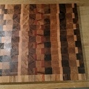 Planche à découper en bois de bout