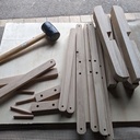 Deux lampes de bureau articulées