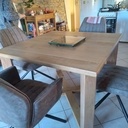 Table en chêne et merisier janv2023