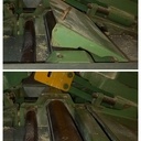 Capot basculant permettant de renvoyer les copeaux