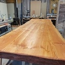 Plateau de table bord brut.