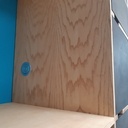 Mon bureau avec rangements en latté frêne