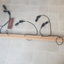 Support d'ampoules (partie haute) en chêne