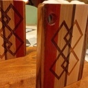 Porte clés custom made pour hôtel en bois exotique,  gravure laser