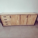 Buffet hévéa multifermetures