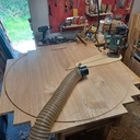 Table Ronde en Chataignier