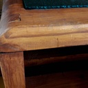 Banc avec assise en ardoise