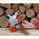 Petits avion en bois jouet