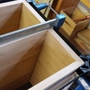 Petit meuble Hi-Fi en chêne