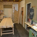 de ce coté ci montage + finition petite ponceuse de chant et encore cacher une scie sur potence