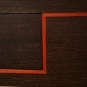 Bureau en wenge massif, sycomore et padouk