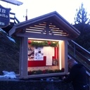 Porte menu de restaurant en chêne massif