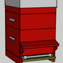 Ruche Dadant 10 cadres (et son caisson isolant)