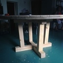 Table de travail à partir d'un côté de Touret électrique