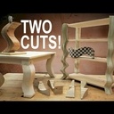 Pièce courbe à la scie à ruban